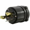 Ac Works NEMA L5-30P 30A 125V 3 Prong Locking Male Plug With UL, C-UL Approval in Black ASL530P-BK